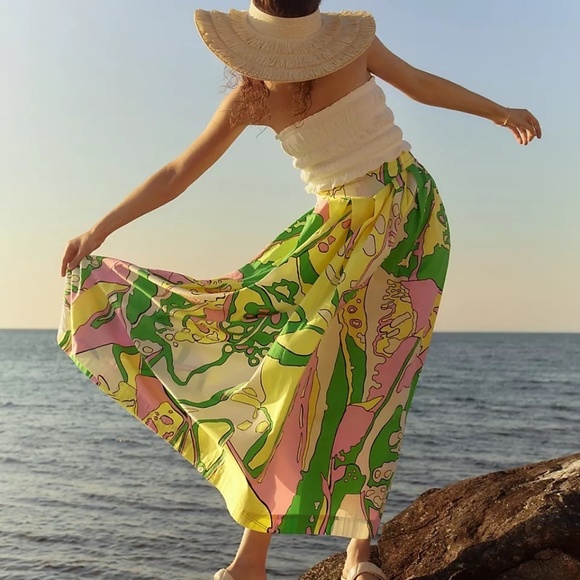 NWT Anthropologie White Smocked Tube Top XL - Picture 2 of 6